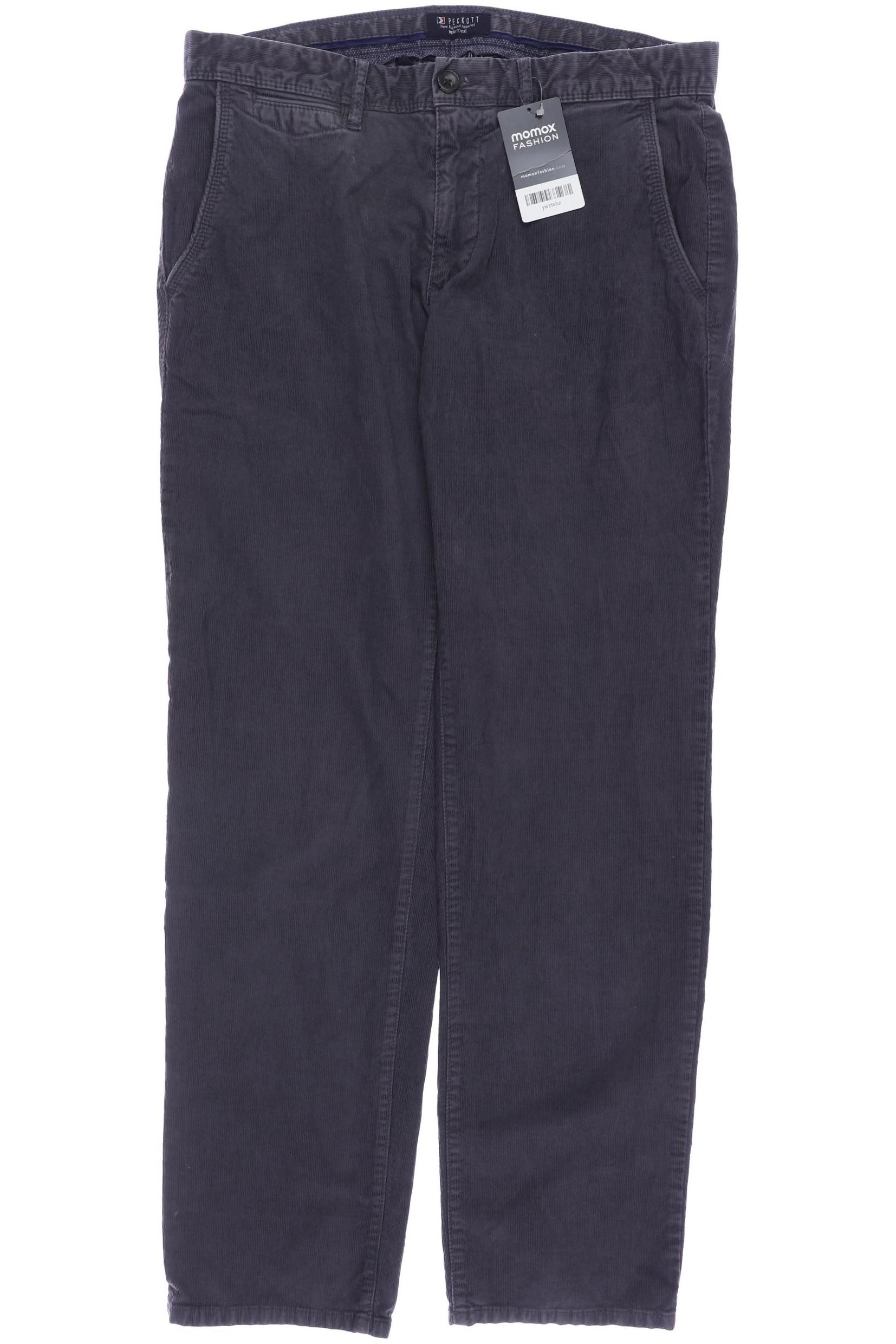 Peckott Herren Stoffhose, grau, Gr. 50 von PECKOTT