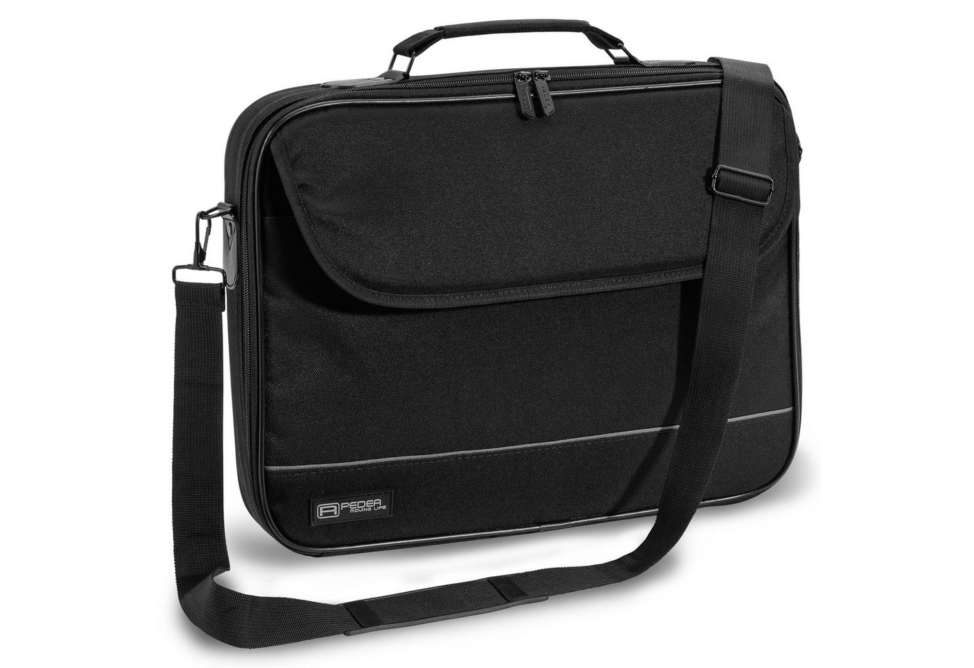 PEDEA Laptoptasche FAIR (Laptopfach: 36,5 cm x 26,5 cm x 5,5 cm (BxHxT), bis 14,1 Zoll (35,8 cm) Schutzrahmen, wasserabweisend, Schultergurt von PEDEA