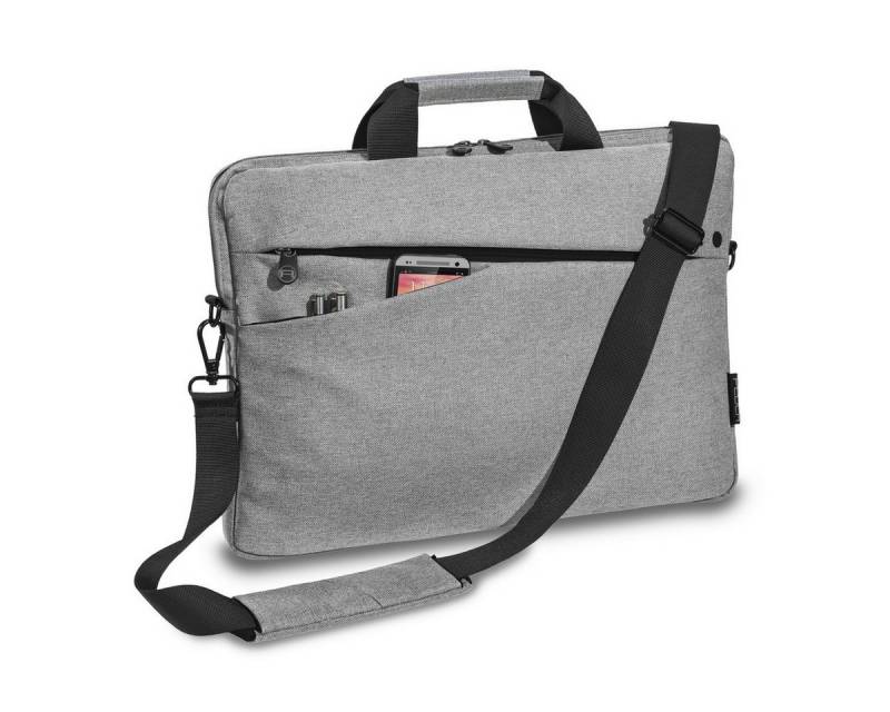 PEDEA Laptoptasche Notebooktasche "Fashion" bis 15,6" (39,6cm) gra von PEDEA