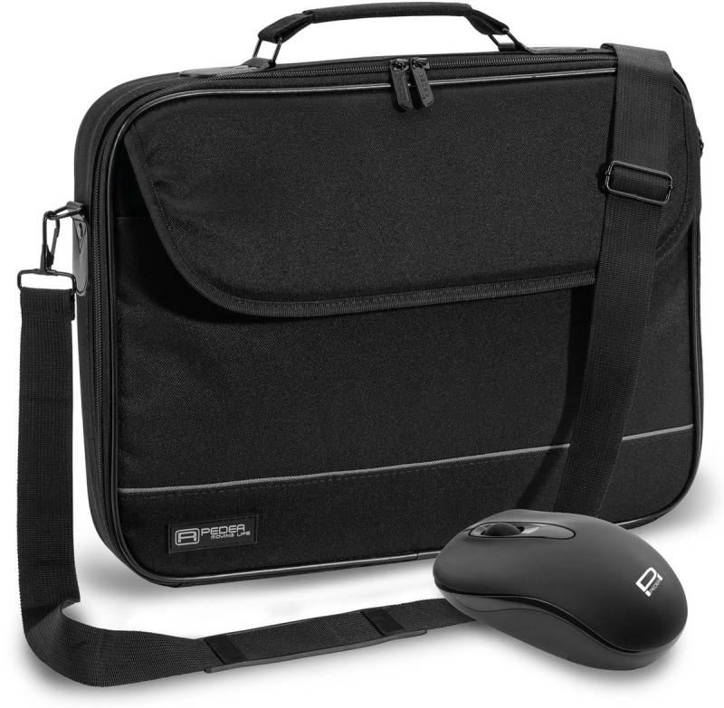 PEDEA Laptoptasche PEDEA Notebooktasche -Fair- 39,6cm (15,6), schwarz + Maus von PEDEA