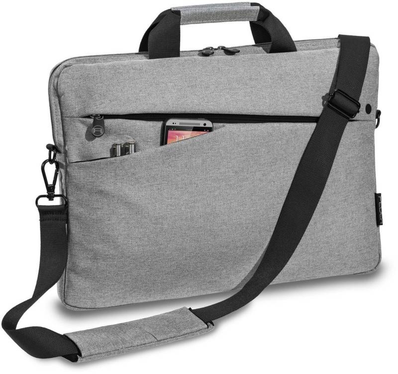 PEDEA Laptoptasche PEDEA Notebooktasche -Fashion- bis 15,6- (39,6cm) grau/schwarz von PEDEA