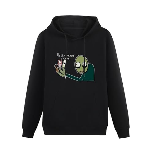 PEDFUVL Salad Fingers Rusty Spoons Men's Hoodies Graphic Printed Black Pullover Sweatshirts M von PEDFUVL
