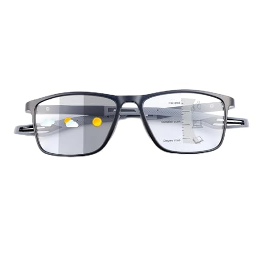 PEEPAI Photochrom Progressive Multifokale Lesebrille UV400 Anti Blue Light Blendung Leichte Brille für Männer Frauen 2.0 PEEPAI Photochrom Progressive Multifokale Lesebrille UV400 Anti Blue Light Blendung Leichte Brille für Männer Frauen 2.0 von PEEPAI