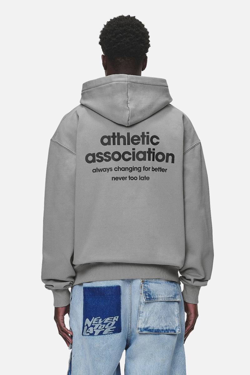 Alchar Oversized Sweat Jacket Washed Cool Grey von PEGADOR®