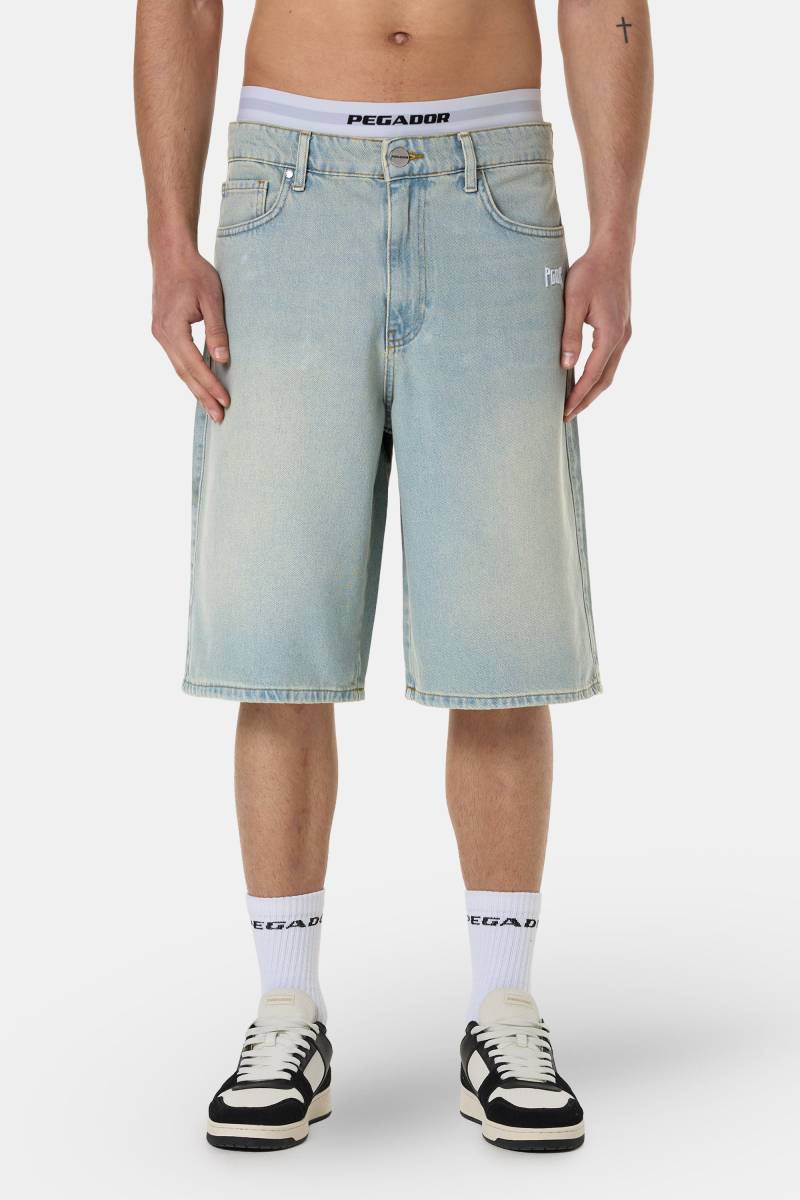 Alcoa Jorts Sand Washed Blue von PEGADOR®