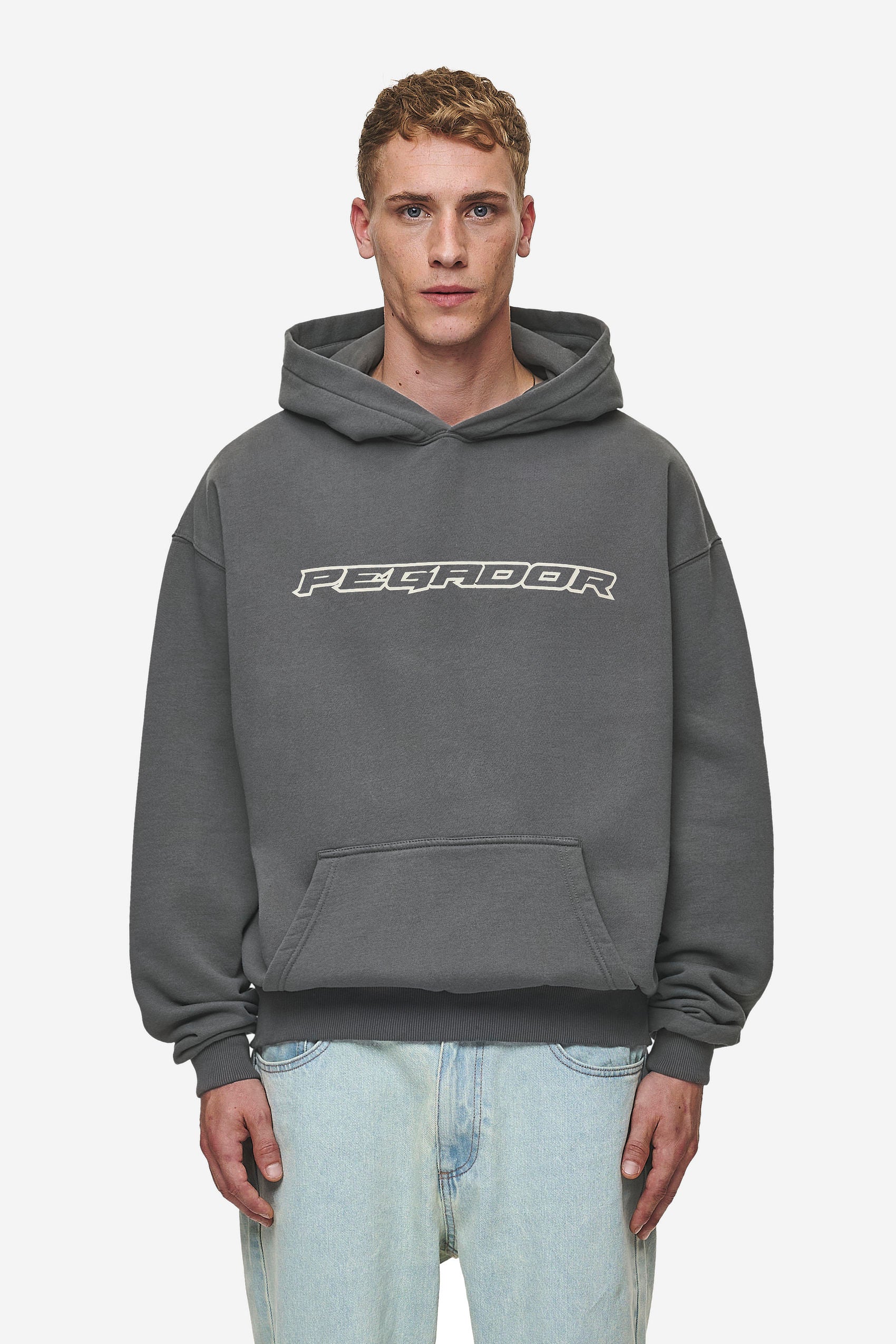 Alden Oversized Hoodie Washed Anthracite von PEGADOR®
