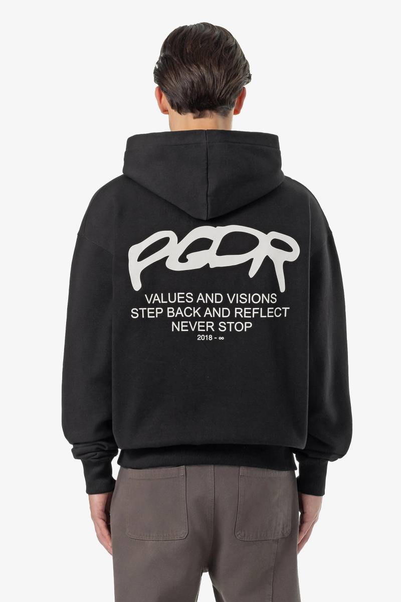 Allis Oversized Hoodie Washed Black von PEGADOR®
