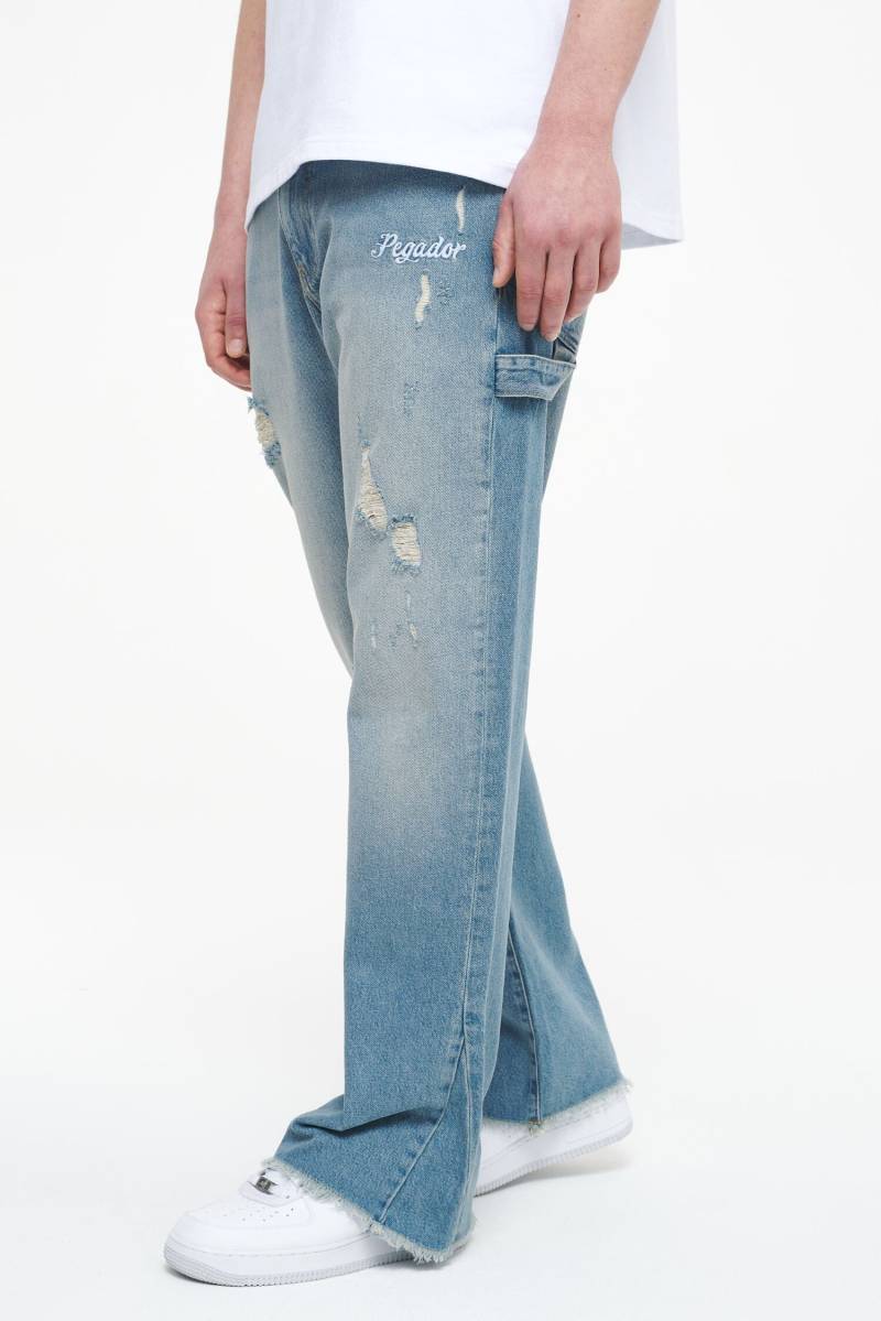 Alma Flared Jeans Washed Light Blue von PEGADOR®