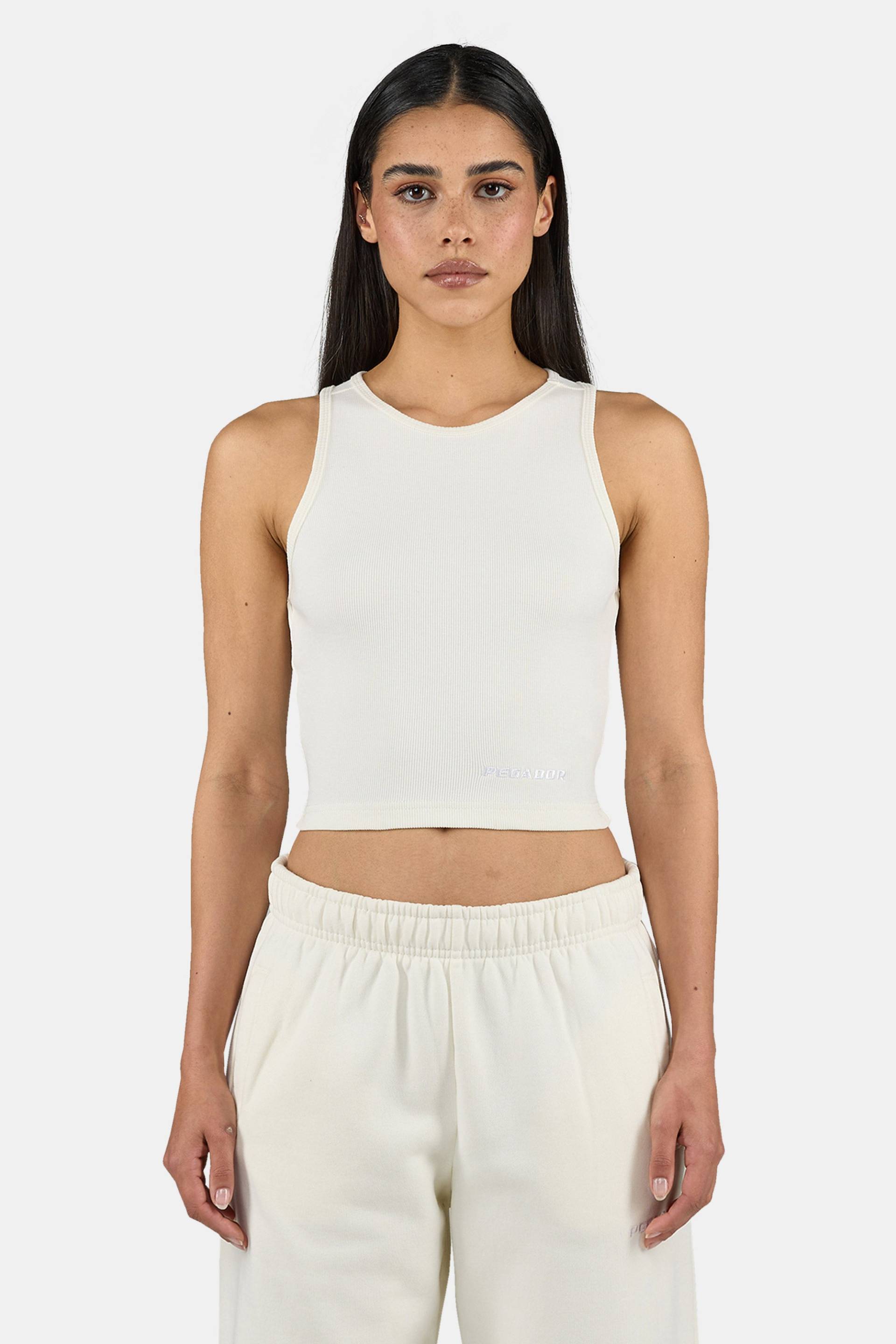 Ayla Crop Top Washed Unbleached von PEGADOR®
