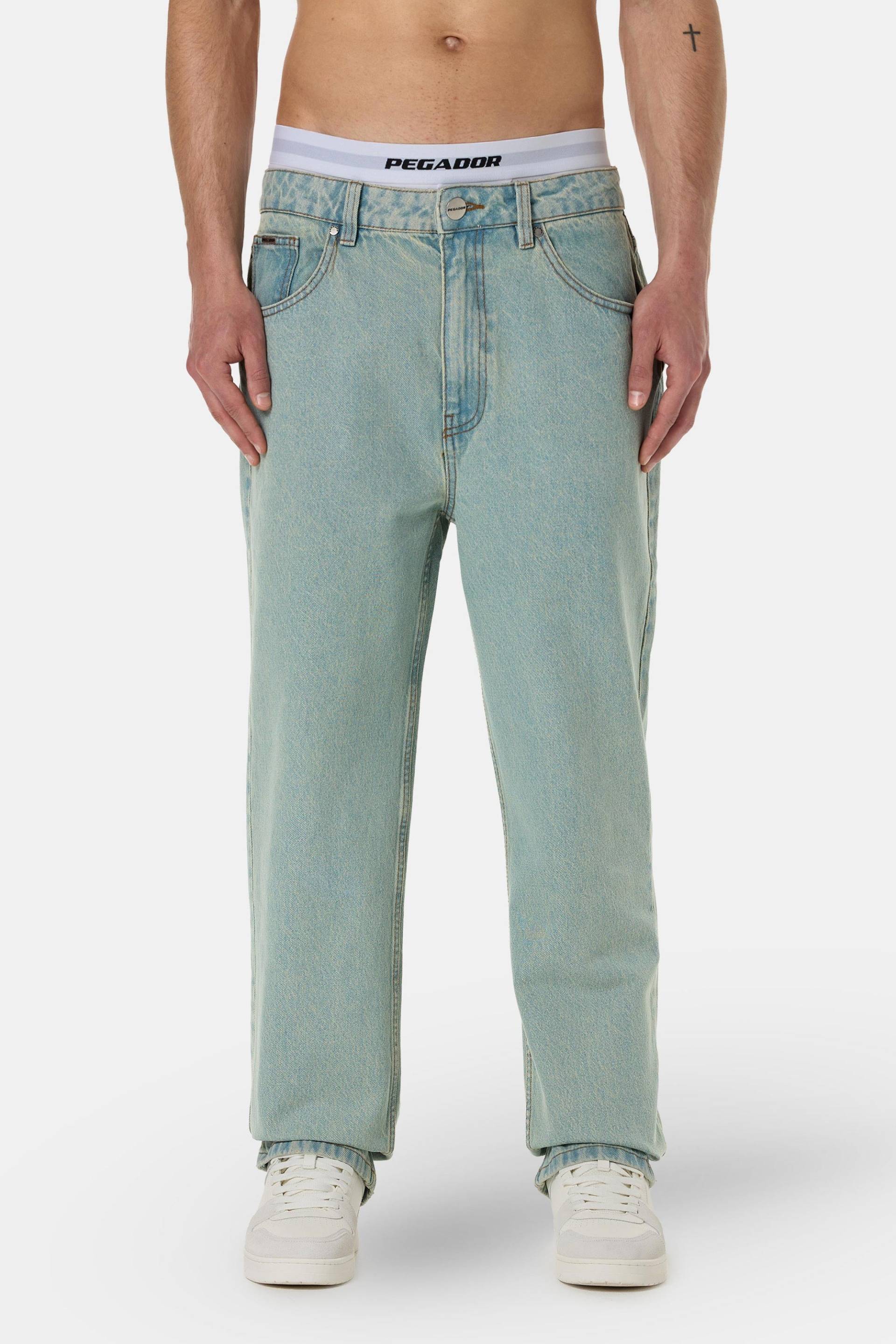 Baltra Baggy Jeans Sand Washed Blue von PEGADOR®