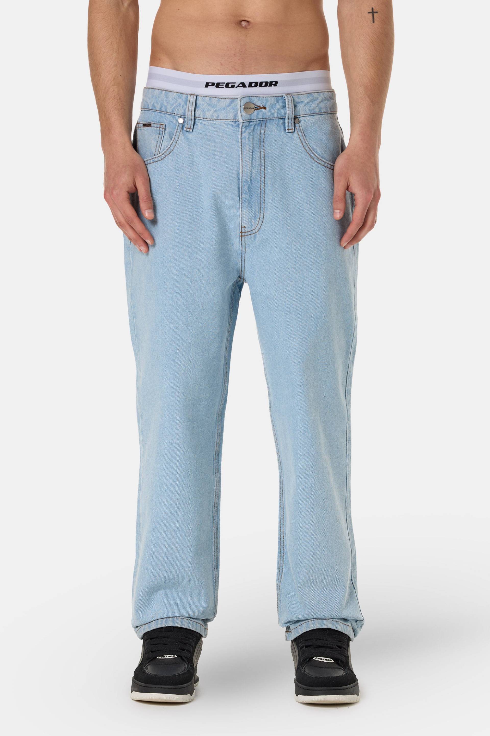 Baltra Baggy Jeans Washed Cold Blue von PEGADOR®