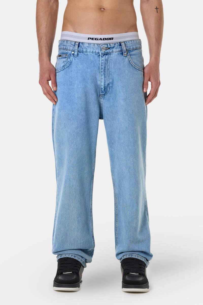 Baltra Baggy Jeans Washed Light Blue von PEGADOR®