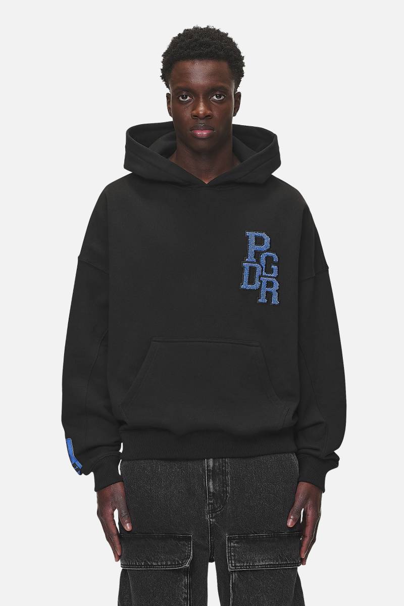 Bandon Boxy Hoodie Washed Black von PEGADOR®