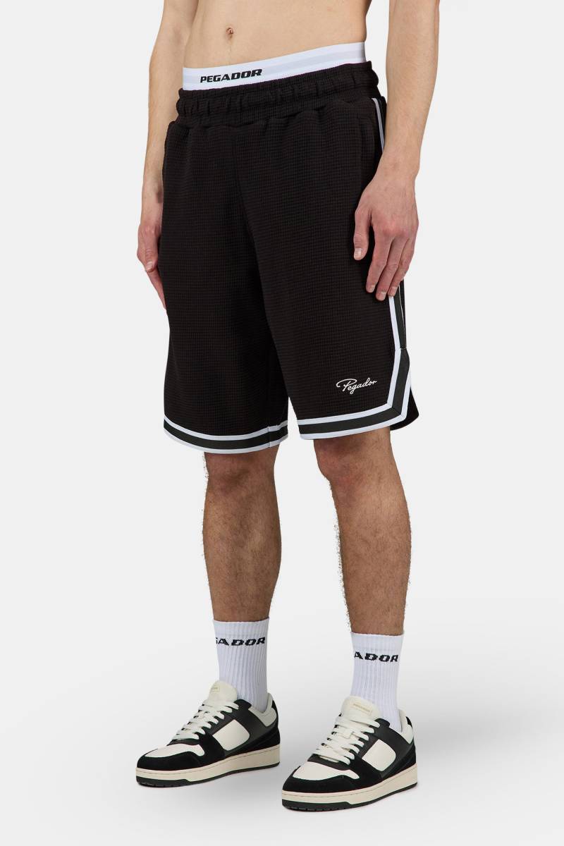 Barkan Waffle Basketball Shorts Washed Black von PEGADOR®