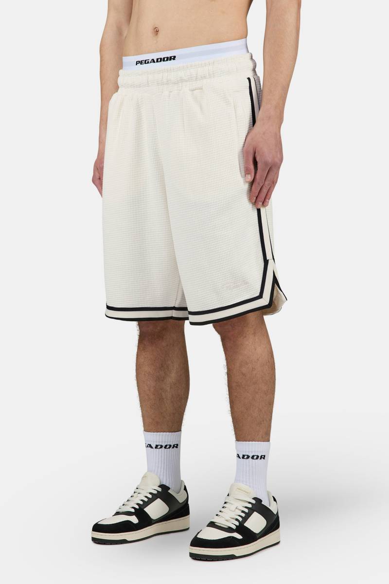 Barkan Waffle Basketball Shorts Washed Unbleached von PEGADOR®