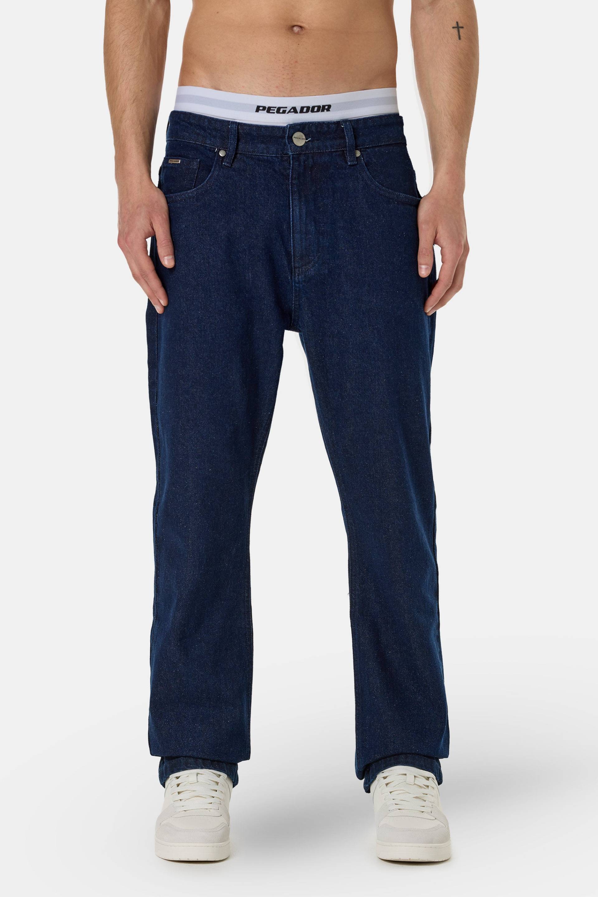 Baures Straight Jeans Raw Blue von PEGADOR®