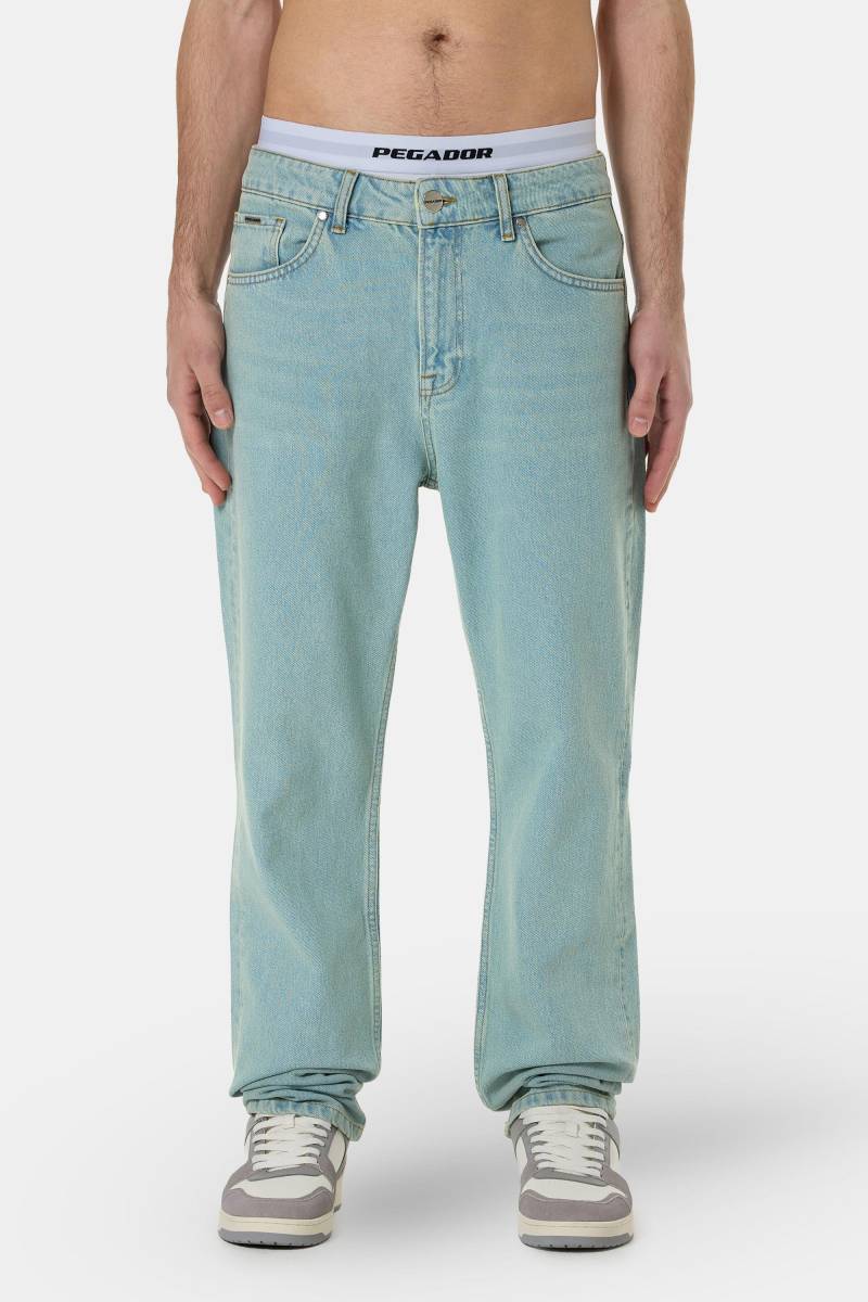 Baures Straight Jeans Sand Washed Blue von PEGADOR®