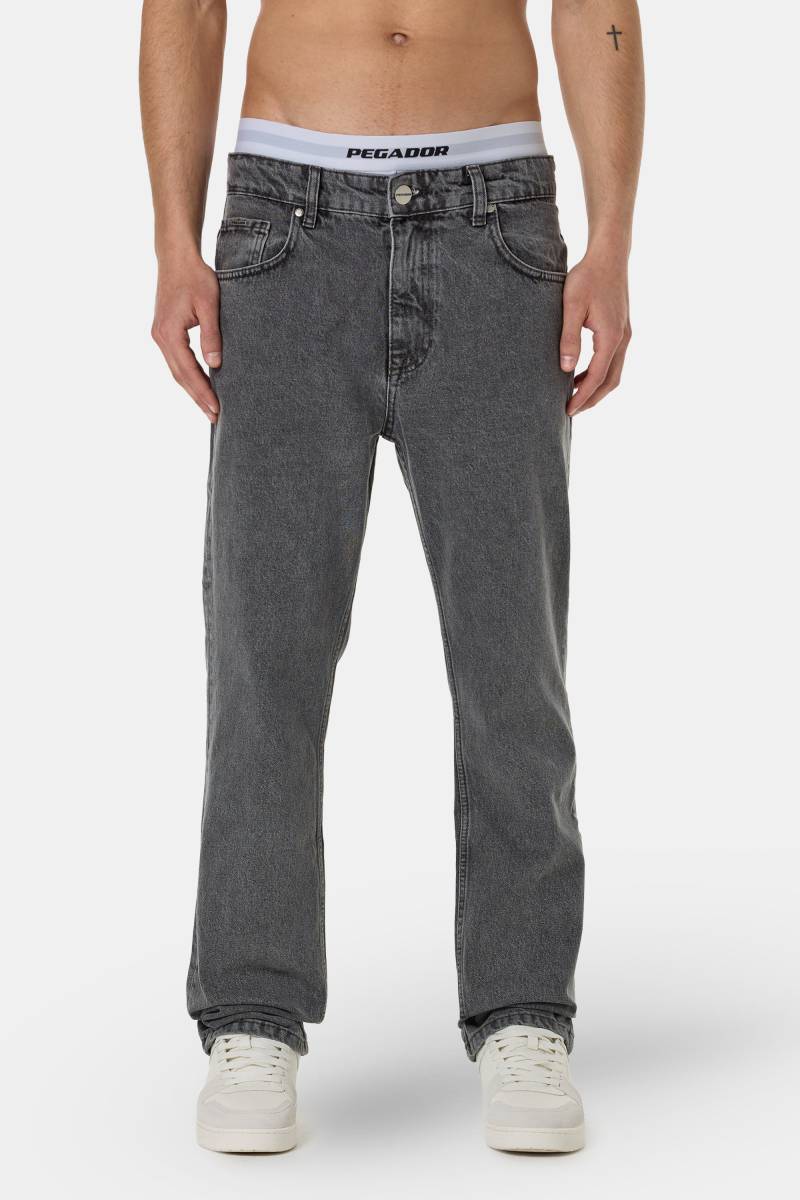 Baures Straight Jeans Washed Grey von PEGADOR®