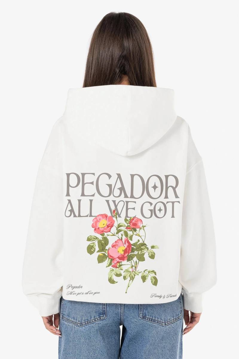 Beali Oversized Hoodie Washed Warm White von PEGADOR®