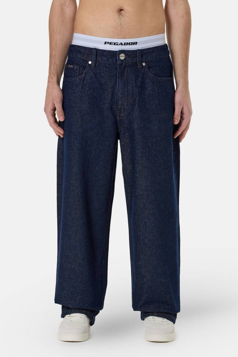 Bece Loose Jeans Raw Blue von PEGADOR®