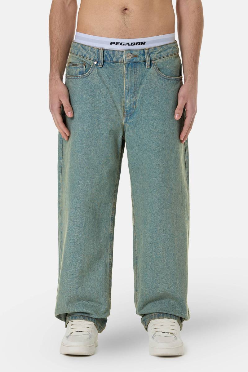 Bece Loose Jeans Washed Vintage Blue von PEGADOR®