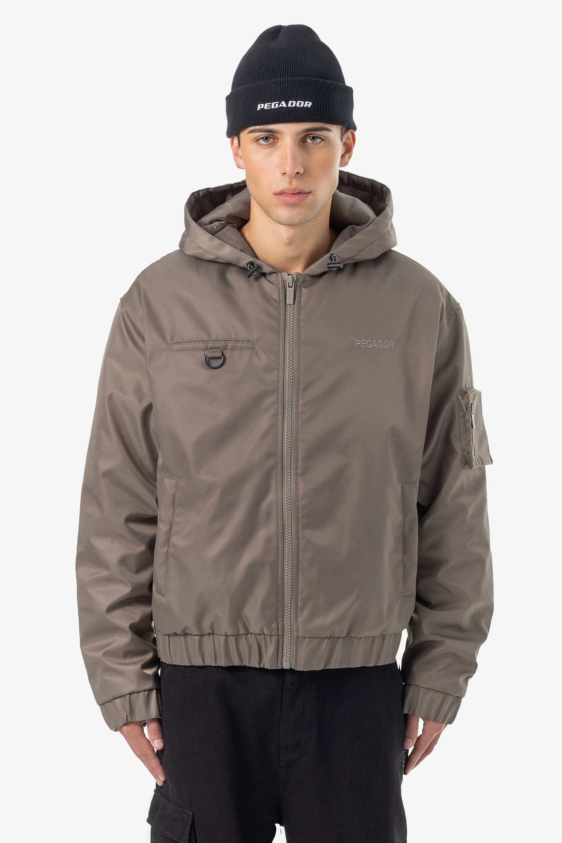 Bensley Bomber Jacket Dust Brown von PEGADOR®