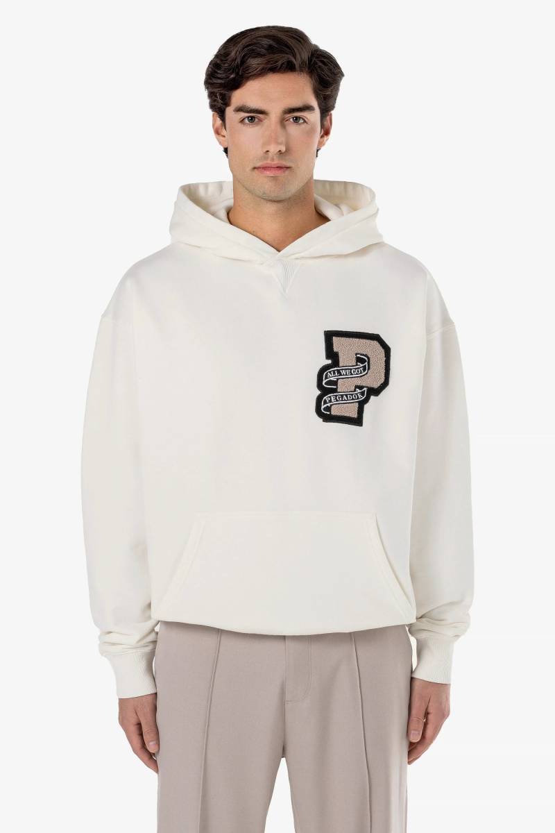 Bexley Oversized Hoodie Washed Warm White von PEGADOR®