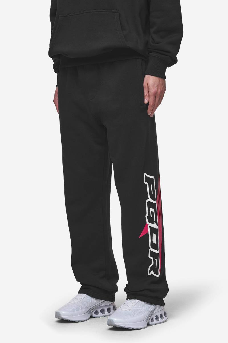 Blamor Wide Sweat Pants Washed Black von PEGADOR®