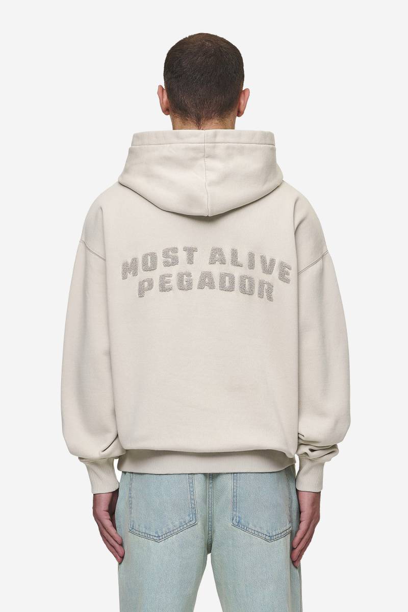 Buford Oversized Hoodie Washed Light Beige von PEGADOR®