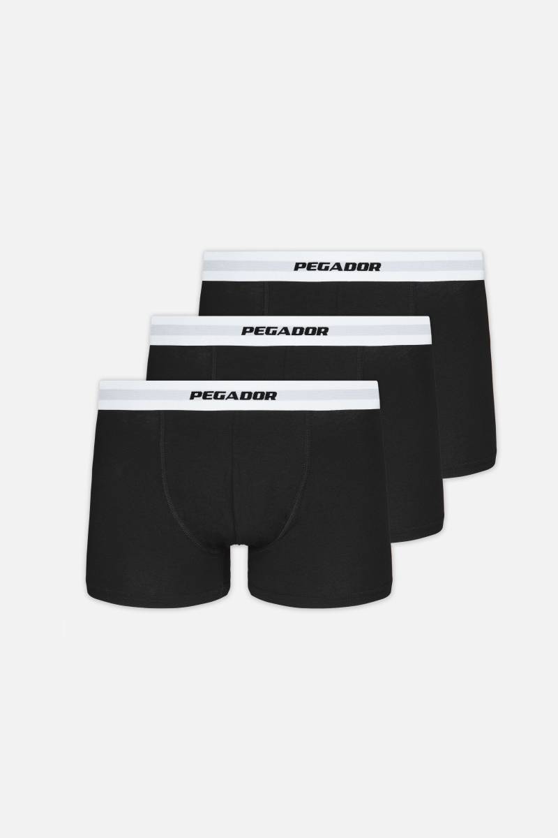 Camino Boxershorts Single Logo 3 Pack Black White von PEGADOR®