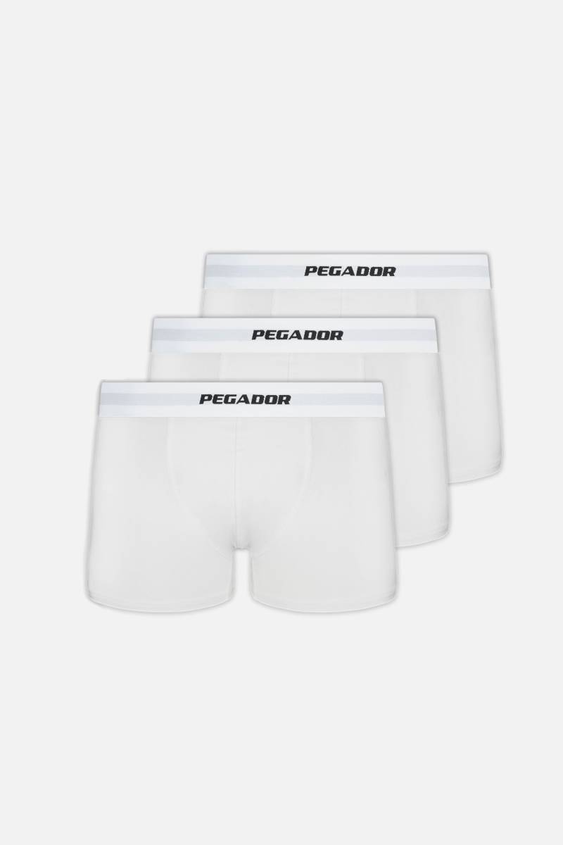 Camino Boxershorts Single Logo 3 Pack White White von PEGADOR®