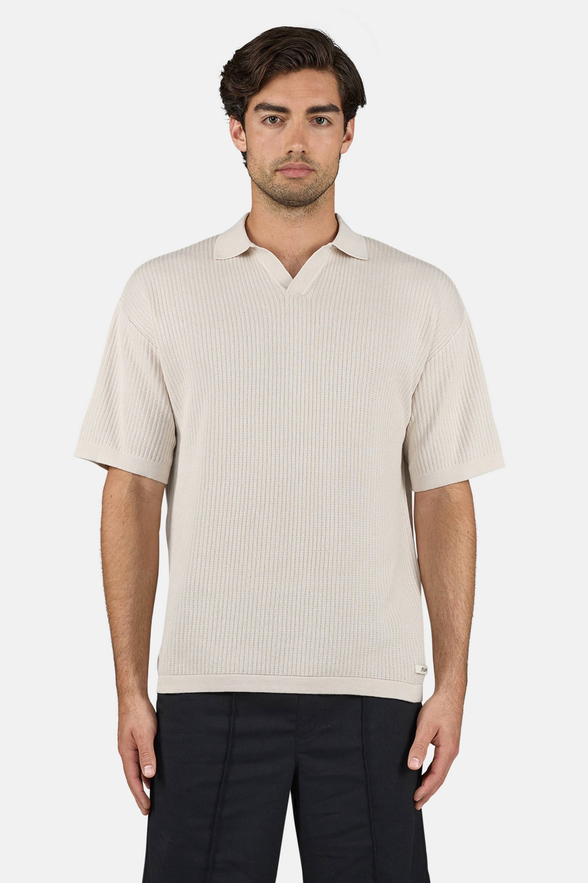 Campbell Knit Polo Shirt Dark Unbleached von PEGADOR®
