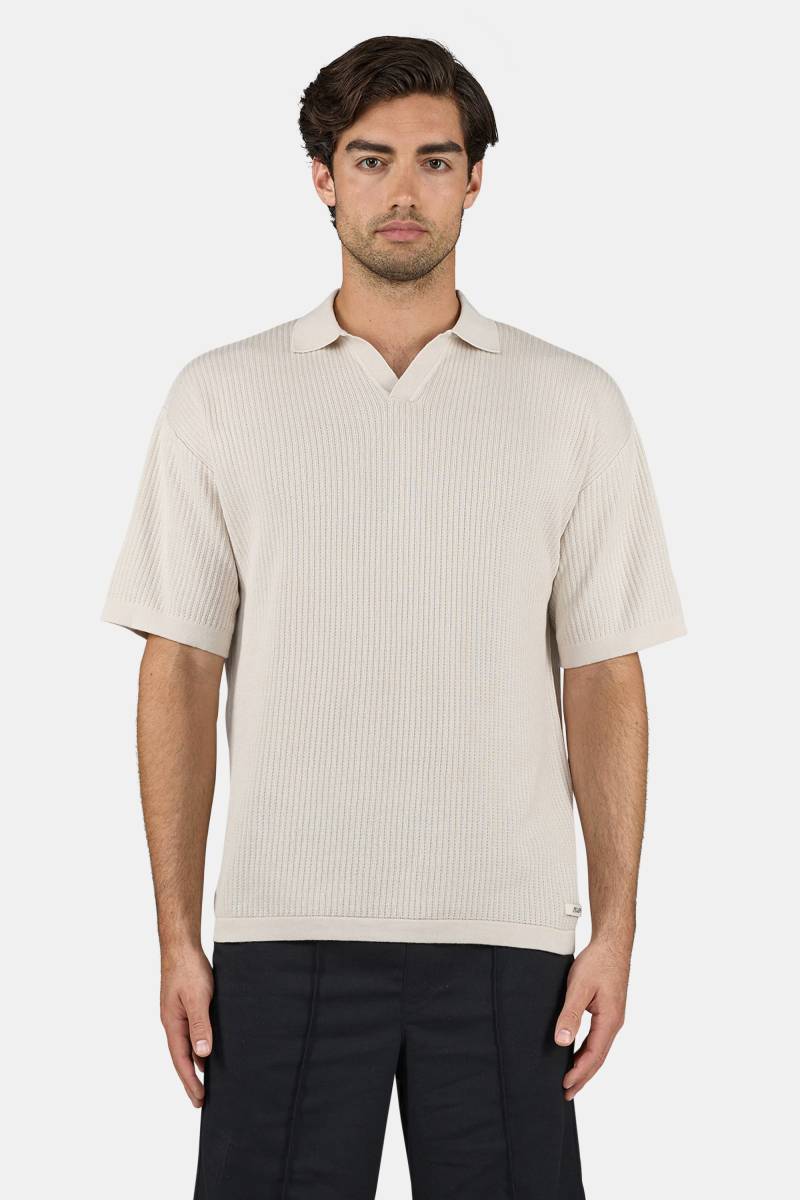 Campbell Knit Polo Shirt Dark Unbleached von PEGADOR®