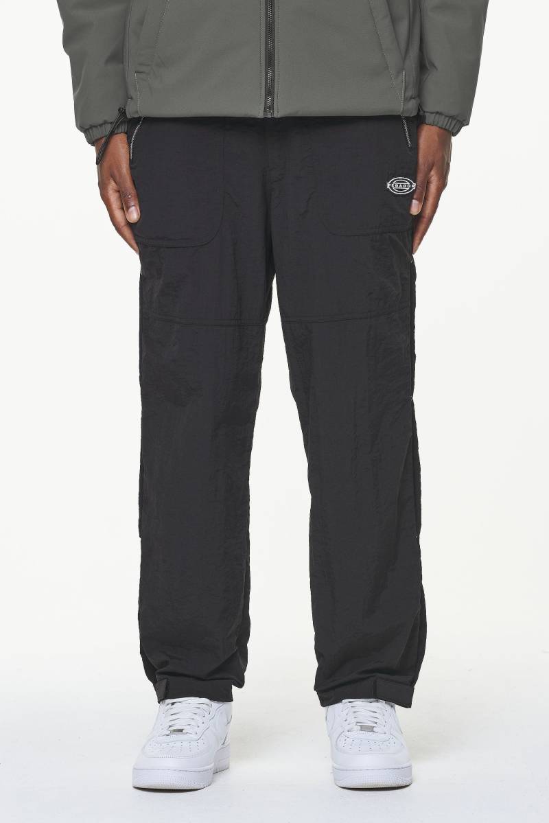 Cassidy Wide Tech Pants Onyx Black von PEGADOR®