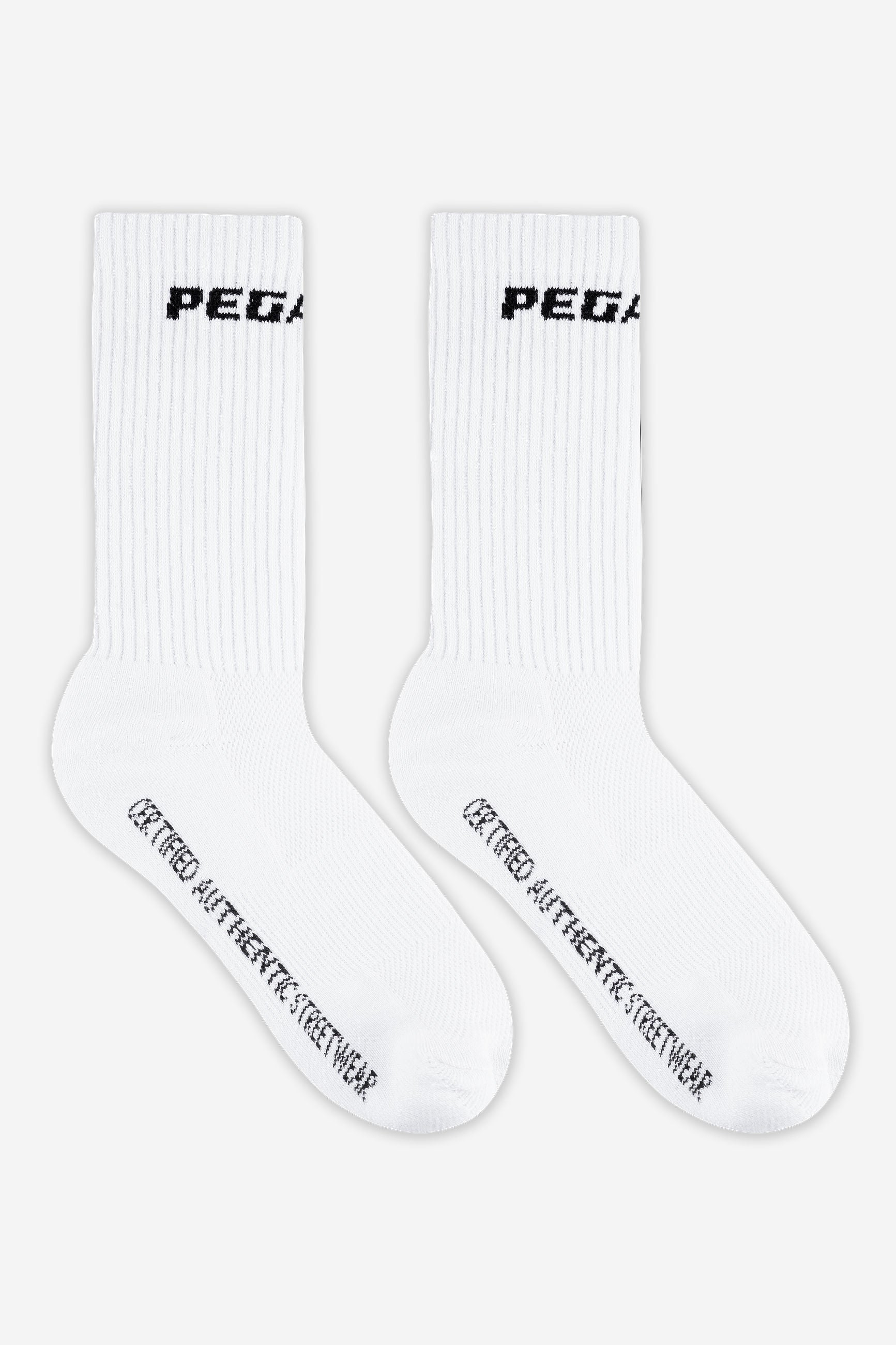 Certified Logo Socks White Black von PEGADOR®