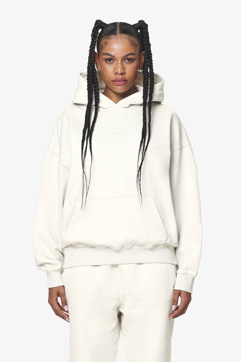 Clarita Logo Oversized Hoodie Washed Salty Cream Gum von PEGADOR®