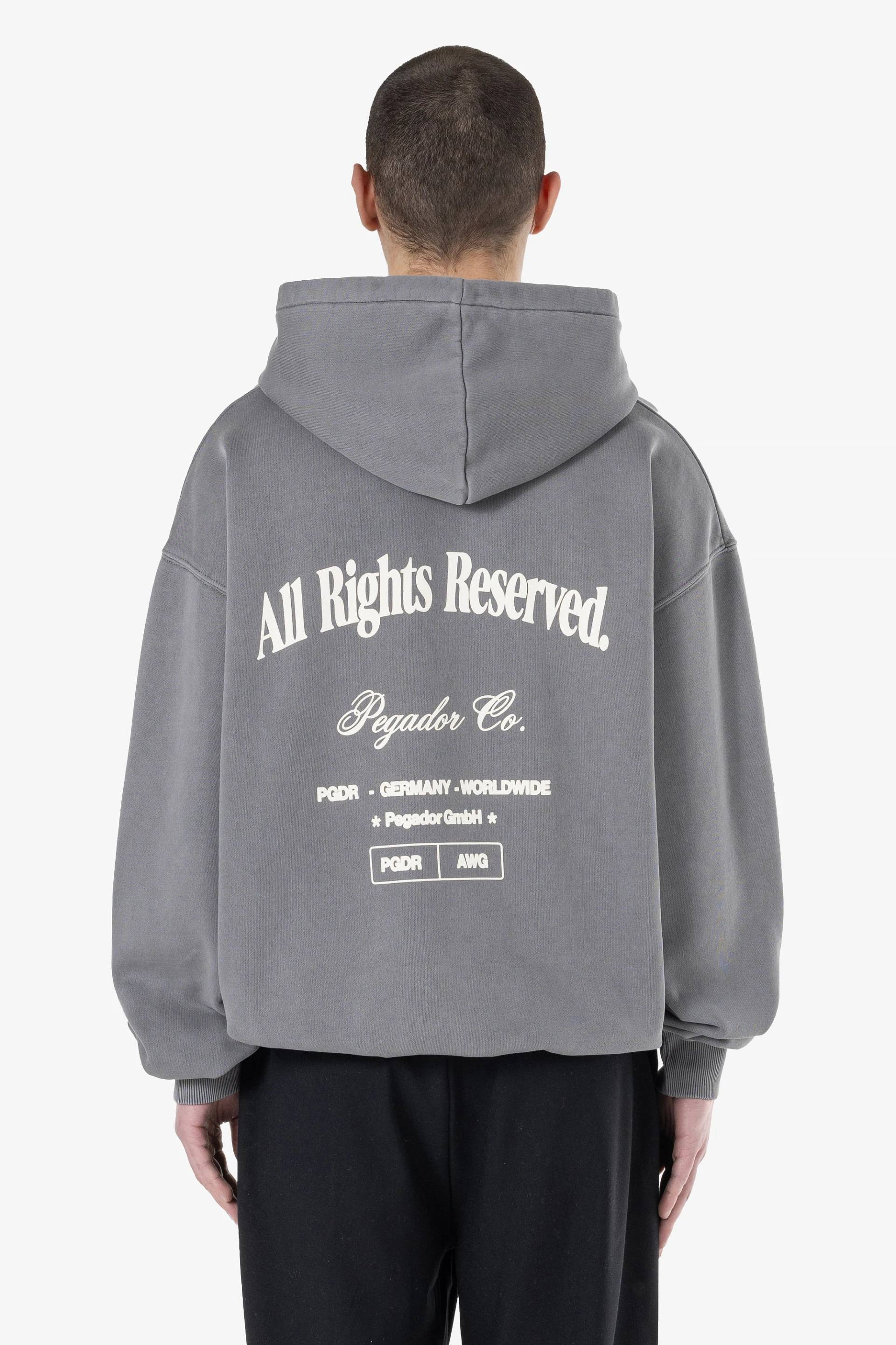Colson Oversized Hoodie Vintage Grey von PEGADOR®