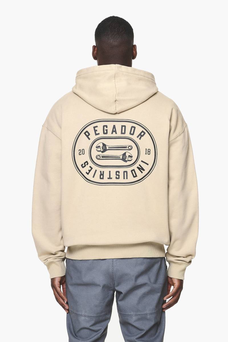 Comet Oversized Hoodie Vintage Washed Kingdom Beige von PEGADOR®