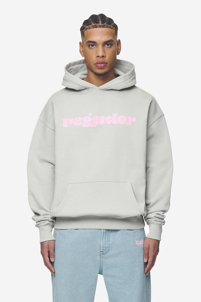 Cosmo Oversized Hoodie Washed Pearl Grey von PEGADOR®