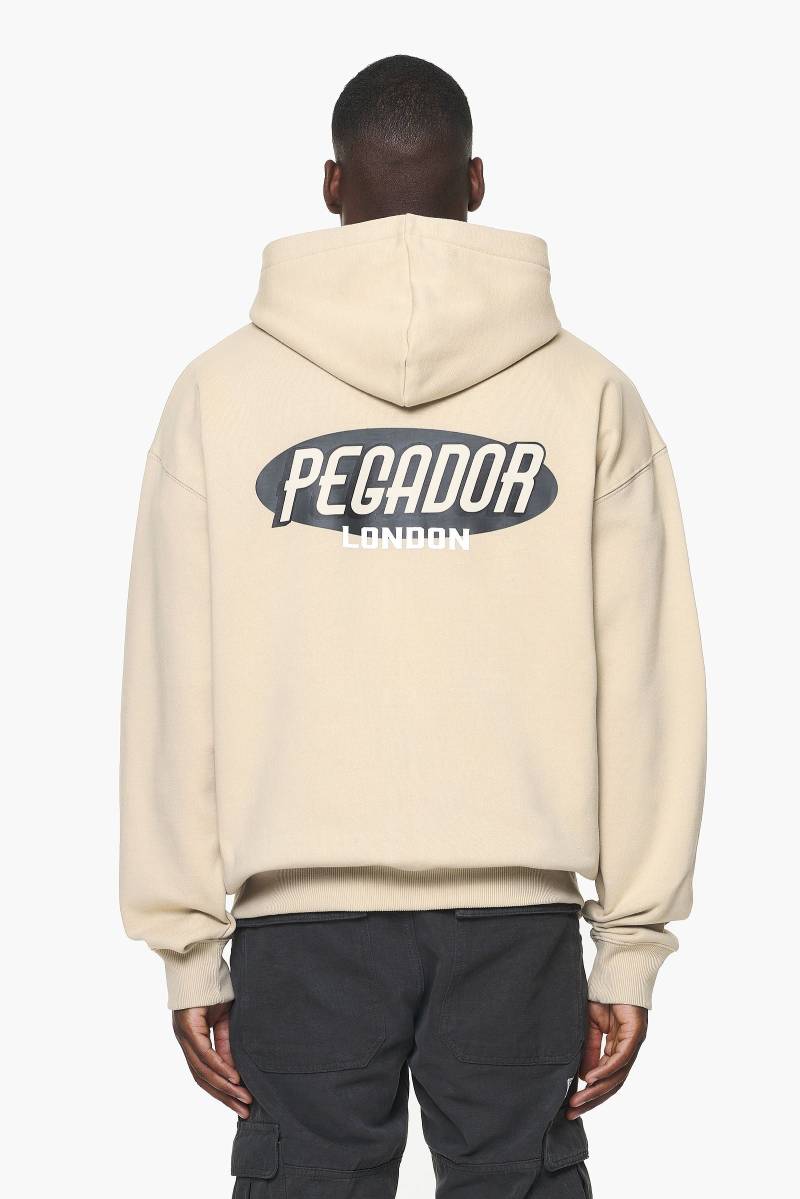 County Oversized Sweat Jacket Vintage Washed Kingdom Beige von PEGADOR®
