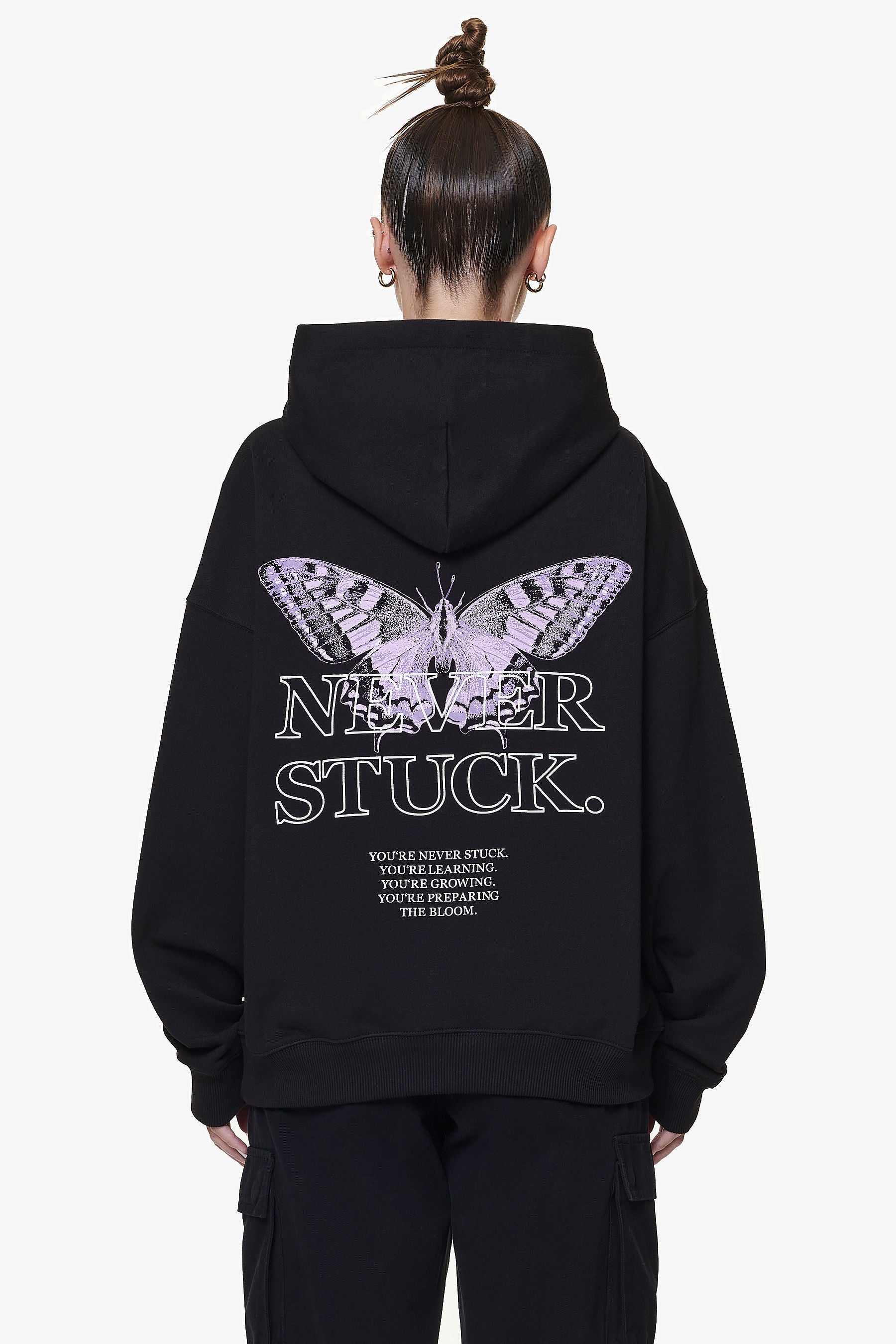 Eira Oversized Hoodie Black von PEGADOR®