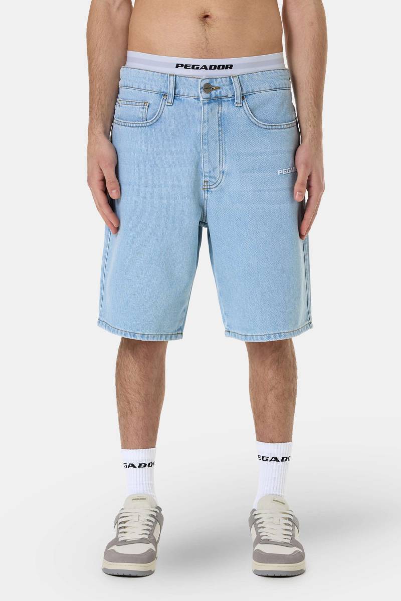 Earl Jeans Shorts Washed Light Blue von PEGADOR®