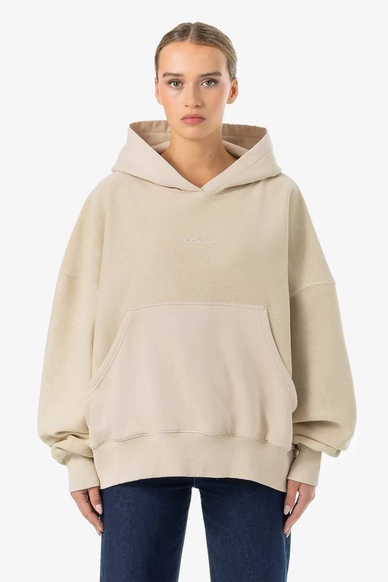 Estela Inside-Out Oversized Hoodie Light Beige von PEGADOR®