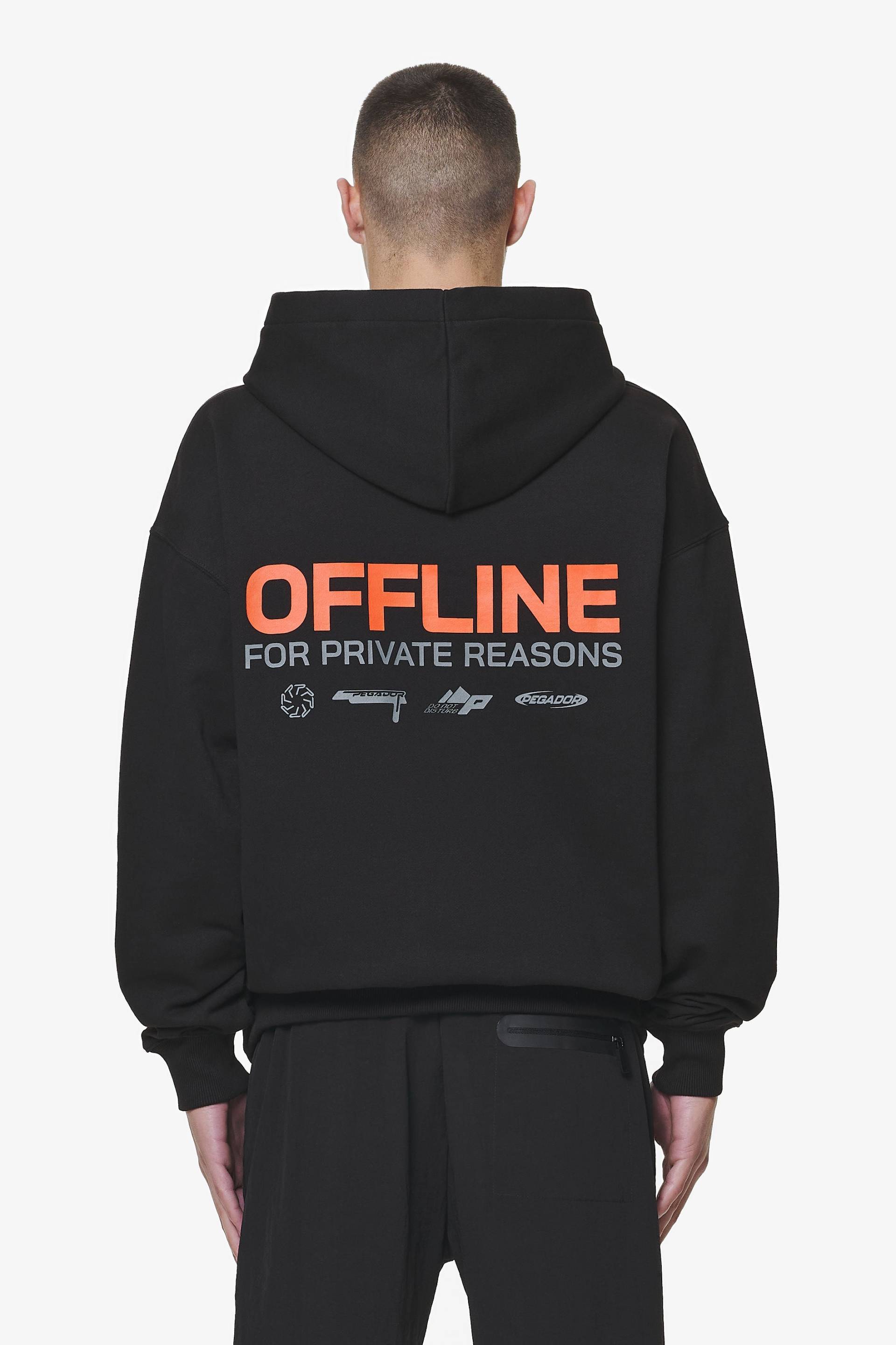Furber Oversized Hoodie Black von PEGADOR®