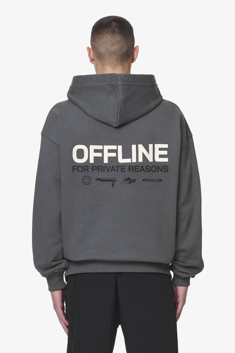 Furber Oversized Hoodie Washed Volcano Grey von PEGADOR®