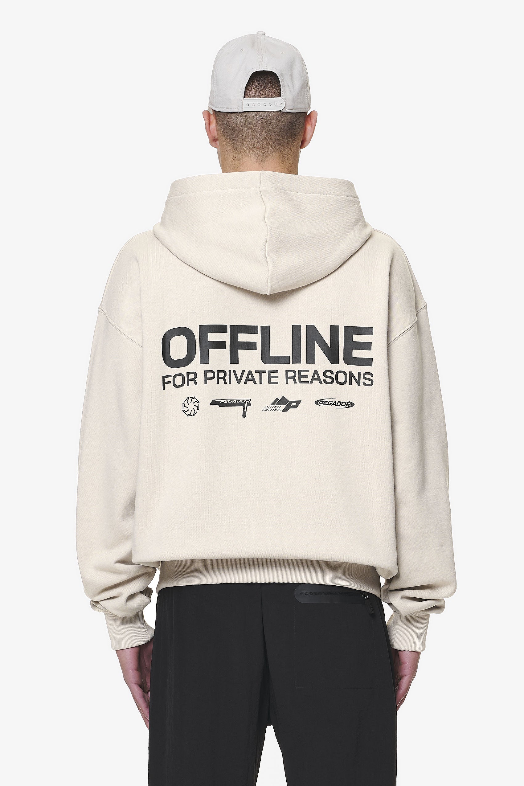 Furber Oversized Sweat Jacket Washed Dust Cream von PEGADOR®