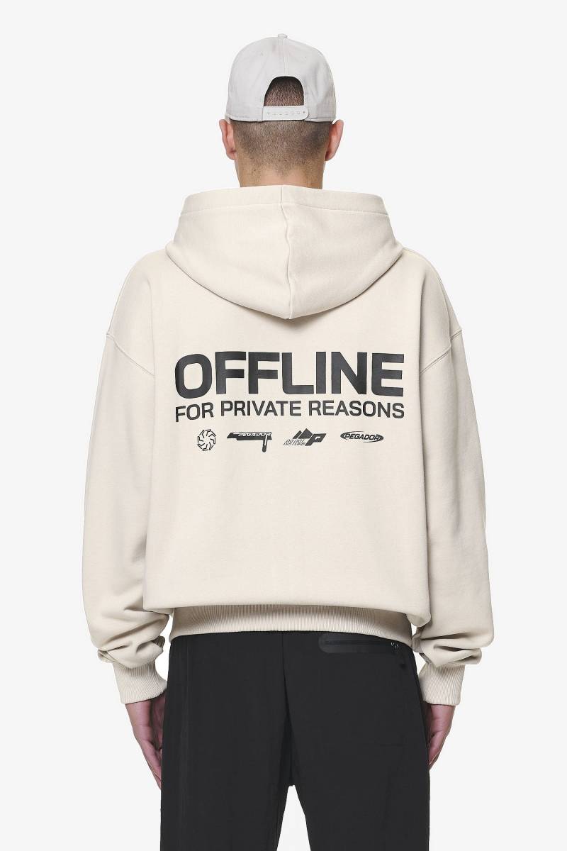 Furber Oversized Sweat Jacket Washed Dust Cream von PEGADOR®