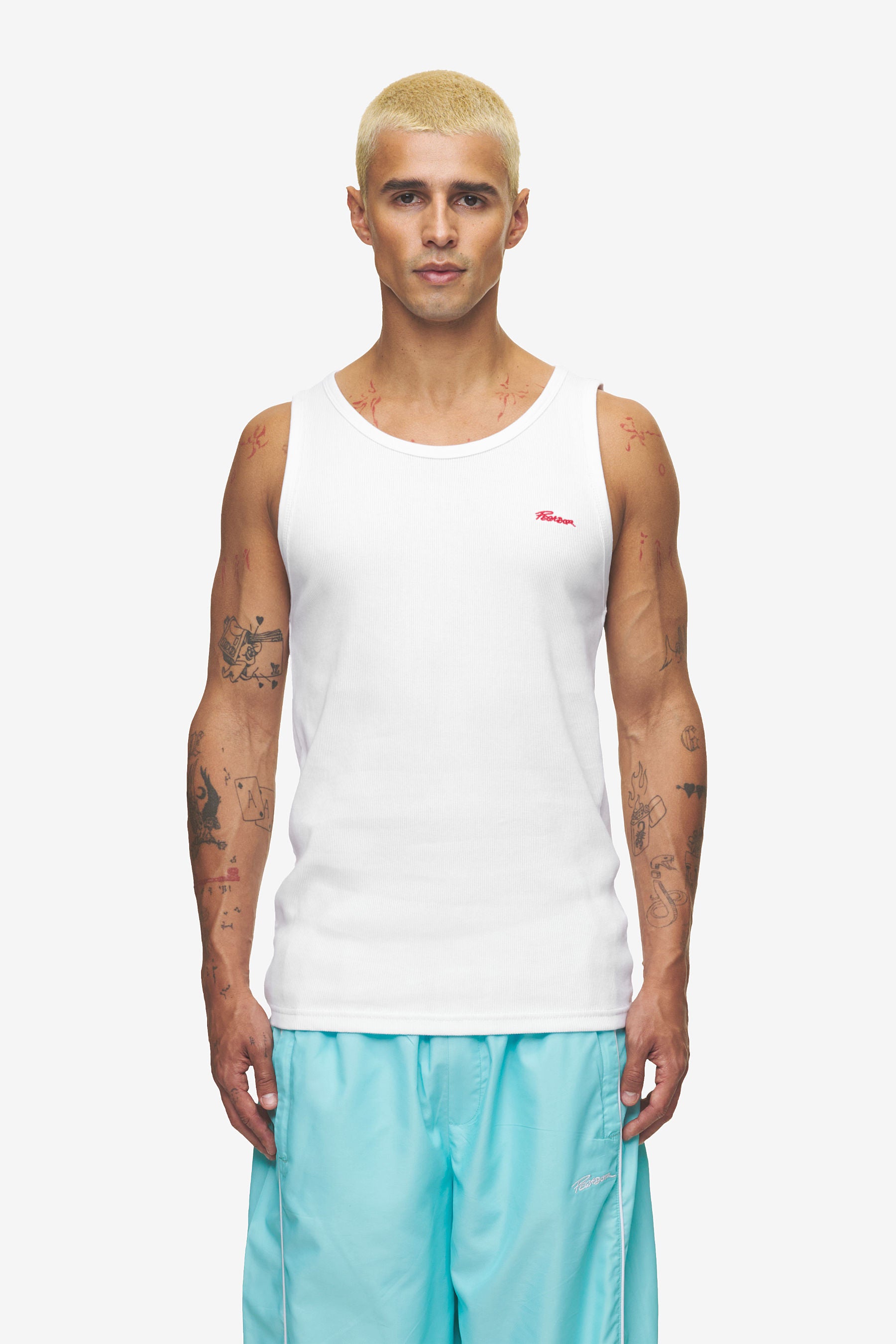 Gino Rib Undershirt White Red von PEGADOR®