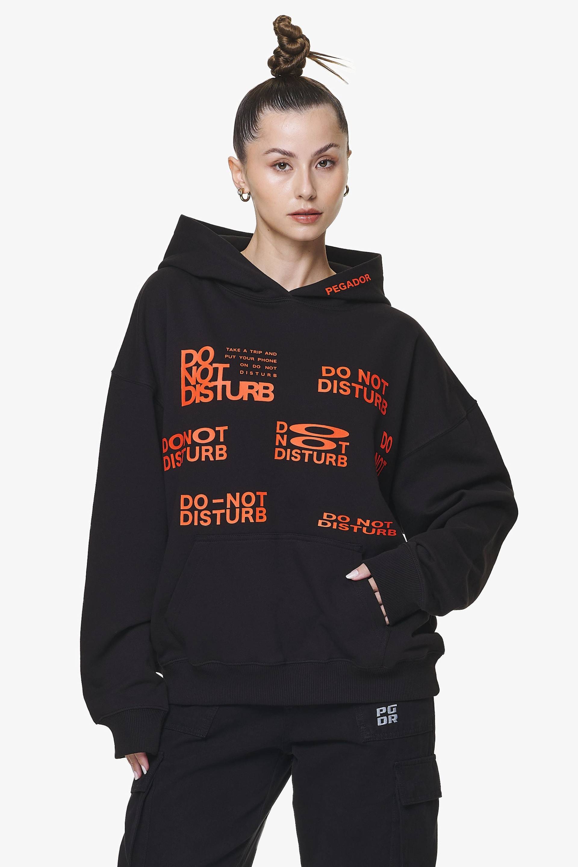 Groven Oversized Hoodie Black von PEGADOR®