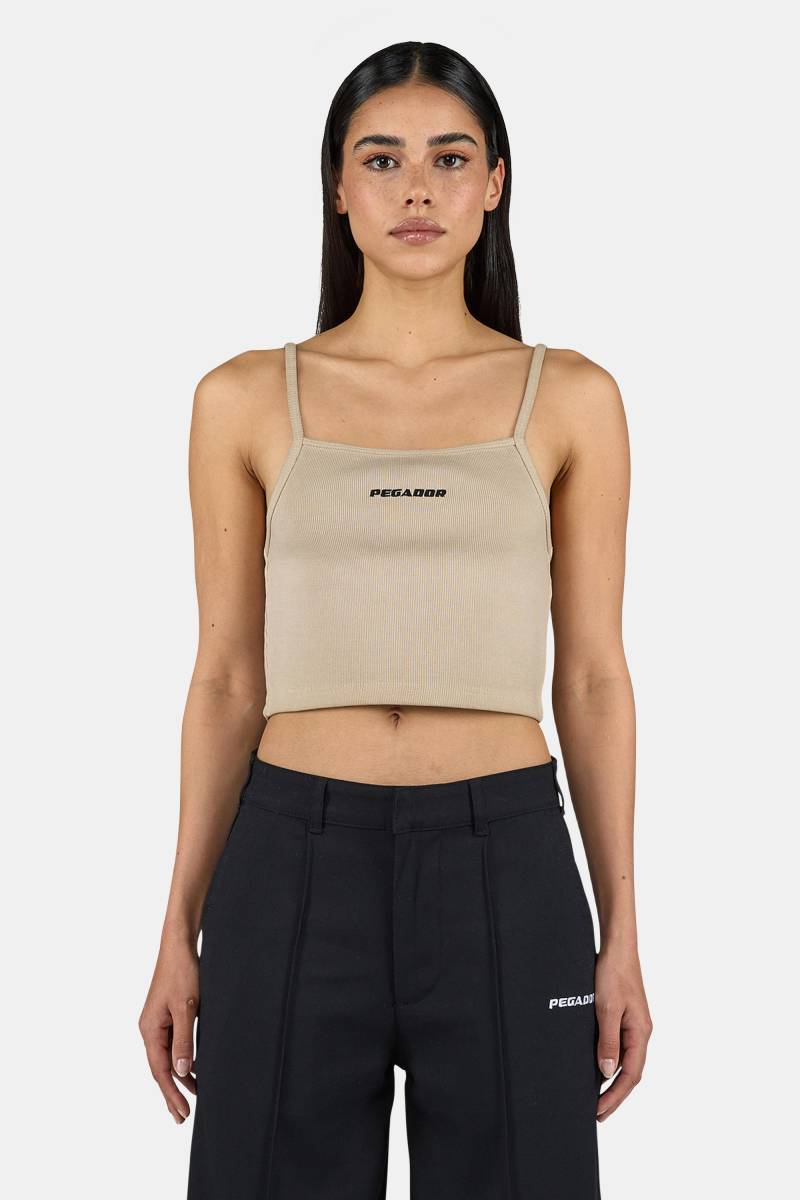 Haile String Top Washed Light Beige von PEGADOR®